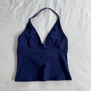tankair dip halter in cobalt blue